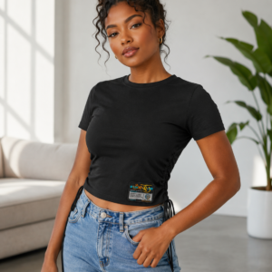 BuNTi Cinched Crop Tee